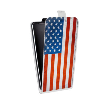 Дизайнерский вертикальный чехол-книжка для Huawei Honor 7A Pro Флаг США (на заказ)
