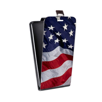 Дизайнерский вертикальный чехол-книжка для Samsung Galaxy S8 Plus Флаг США (на заказ)