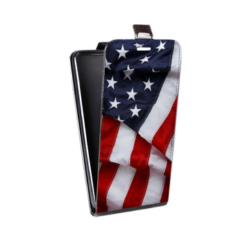 Дизайнерский вертикальный чехол-книжка для LG Class Флаг США (на заказ)