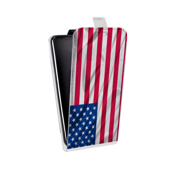 Дизайнерский вертикальный чехол-книжка для Samsung Galaxy J5 Флаг США (на заказ)