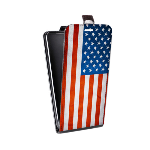 Дизайнерский вертикальный чехол-книжка для LG Google Nexus 4 Флаг США