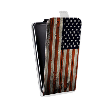 Дизайнерский вертикальный чехол-книжка для LG K7 Флаг США (на заказ)