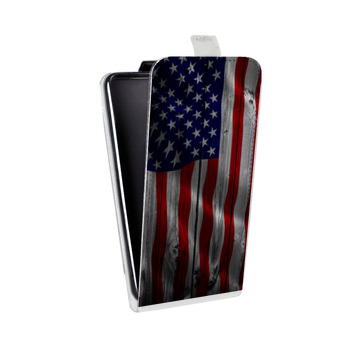 Дизайнерский вертикальный чехол-книжка для Samsung Galaxy J5 Флаг США (на заказ)