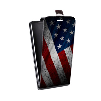 Дизайнерский вертикальный чехол-книжка для LG G Pro Lite Dual Флаг США (на заказ)