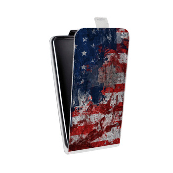 Дизайнерский вертикальный чехол-книжка для HTC U12 Plus Флаг США (на заказ)