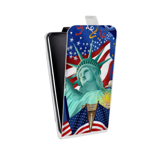 Дизайнерский вертикальный чехол-книжка для HTC Desire 530 Флаг США