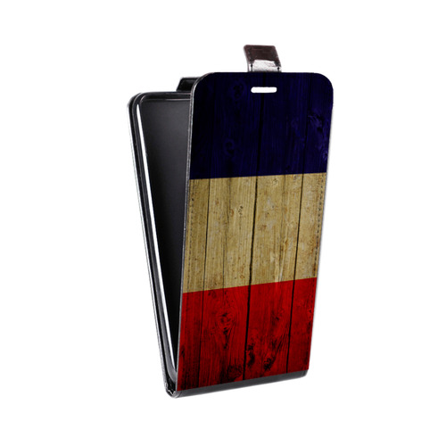 Дизайнерский вертикальный чехол-книжка для HTC One M9 Флаг Франции