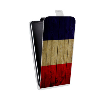 Дизайнерский вертикальный чехол-книжка для Asus ZenFone 3 Max Флаг Франции (на заказ)
