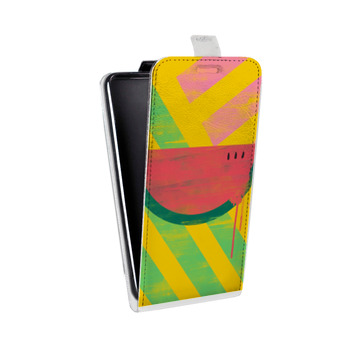 Дизайнерский вертикальный чехол-книжка для Samsung Galaxy S6 Edge Арбузно-подсолнечное настроение (на заказ)