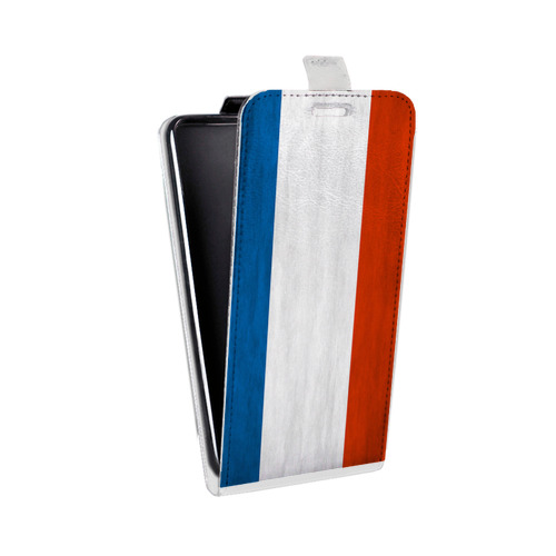Дизайнерский вертикальный чехол-книжка для Microsoft Lumia 430 Dual SIM Флаг Франции
