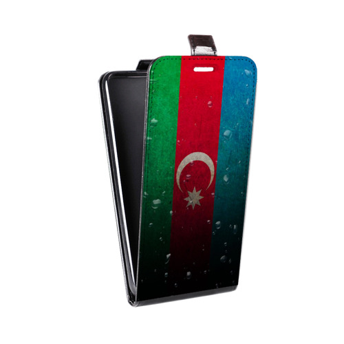 Дизайнерский вертикальный чехол-книжка для Motorola Moto G7 Play Флаг Азербайджана