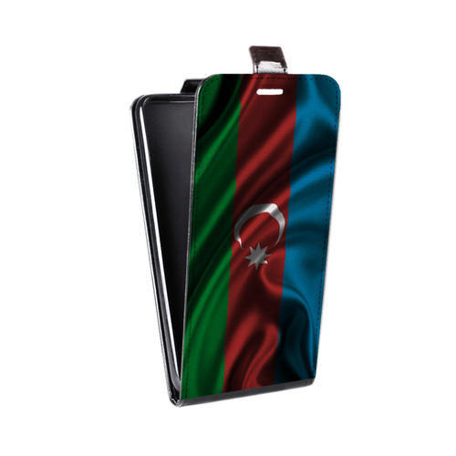 Дизайнерский вертикальный чехол-книжка для HTC Desire 530 Флаг Азербайджана
