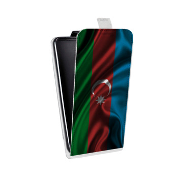 Дизайнерский вертикальный чехол-книжка для Lenovo Vibe K5 Флаг Азербайджана (на заказ)