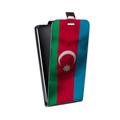 Дизайнерский вертикальный чехол-книжка для HTC Desire 516 Флаг Азербайджана