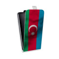 Дизайнерский вертикальный чехол-книжка для Alcatel Idol 5S Флаг Азербайджана