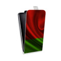 Дизайнерский вертикальный чехол-книжка для Samsung Galaxy Grand Флаг Белоруссии