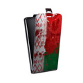 Дизайнерский вертикальный чехол-книжка для Iphone 5c Флаг Белоруссии