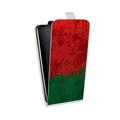 Дизайнерский вертикальный чехол-книжка для Huawei Y6II Флаг Белоруссии