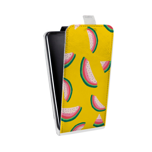 Дизайнерский вертикальный чехол-книжка для HTC Desire 601 Арбузно-подсолнечное настроение