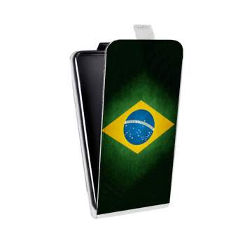 Дизайнерский вертикальный чехол-книжка для ASUS Zenfone 2 Laser Флаг Бразилии (на заказ)