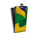 Дизайнерский вертикальный чехол-книжка для Nokia 7 Флаг Бразилии