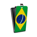 Дизайнерский вертикальный чехол-книжка для HTC Desire 530 Флаг Бразилии
