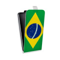 Дизайнерский вертикальный чехол-книжка для Huawei P Smart (2019) Флаг Бразилии