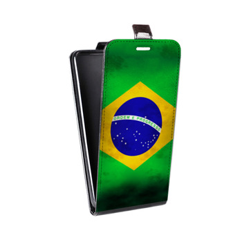 Дизайнерский вертикальный чехол-книжка для ASUS ZenFone Max Pro M2 Флаг Бразилии (на заказ)