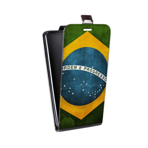 Дизайнерский вертикальный чехол-книжка для Meizu U20 Флаг Бразилии