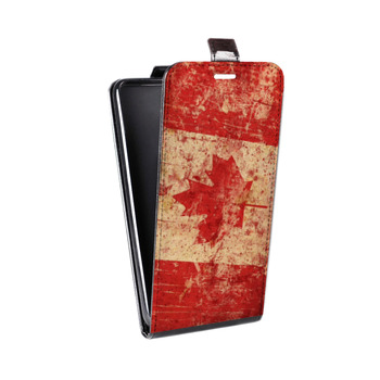 Дизайнерский вертикальный чехол-книжка для Samsung Galaxy S6 Edge Флаг Канады (на заказ)