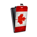 Дизайнерский вертикальный чехол-книжка для Samsung Galaxy Grand Флаг Канады