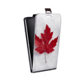 Дизайнерский вертикальный чехол-книжка для Samsung Galaxy Core Флаг Канады