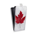 Дизайнерский вертикальный чехол-книжка для Alcatel 1C Флаг Канады