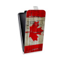 Дизайнерский вертикальный чехол-книжка для HTC Desire 601 Флаг Канады