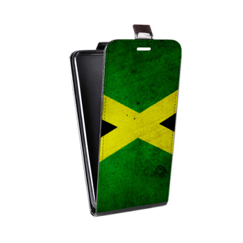 Дизайнерский вертикальный чехол-книжка для ASUS ZenFone Max Pro M2 Флаг Ямайки (на заказ)