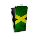 Дизайнерский вертикальный чехол-книжка для Motorola Moto E5 Plus Флаг Ямайки