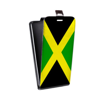 Дизайнерский вертикальный чехол-книжка для ASUS Zenfone 2 Laser Флаг Ямайки (на заказ)