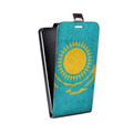 Дизайнерский вертикальный чехол-книжка для HTC 10 Флаг Казахстана