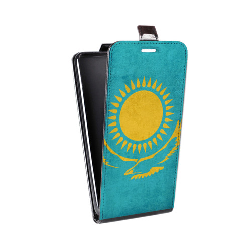 Дизайнерский вертикальный чехол-книжка для Realme 7 Pro Флаг Казахстана