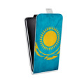 Дизайнерский вертикальный чехол-книжка для Iphone 11 Pro Флаг Казахстана