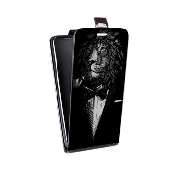 Дизайнерский вертикальный чехол-книжка для Huawei P9 Lite Хищные джентльмены (на заказ)