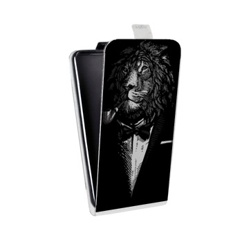 Дизайнерский вертикальный чехол-книжка для Sony Xperia XZ Premium Хищные джентльмены (на заказ)