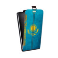 Дизайнерский вертикальный чехол-книжка для Motorola Moto E5 Plus Флаг Казахстана