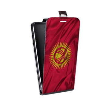Дизайнерский вертикальный чехол-книжка для Huawei P9 Флаг Киргизии (на заказ)