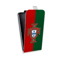 Дизайнерский вертикальный чехол-книжка для Samsung Galaxy Grand Флаг Португалии