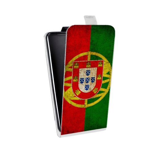 Дизайнерский вертикальный чехол-книжка для Alcatel Idol 5S Флаг Португалии