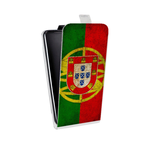 Дизайнерский вертикальный чехол-книжка для Motorola Moto G6 Флаг Португалии