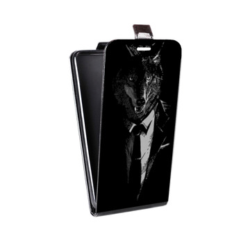 Дизайнерский вертикальный чехол-книжка для Iphone 5s Хищные джентльмены (на заказ)