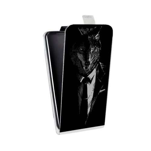 Дизайнерский вертикальный чехол-книжка для Iphone 13 Pro Max Хищные джентльмены