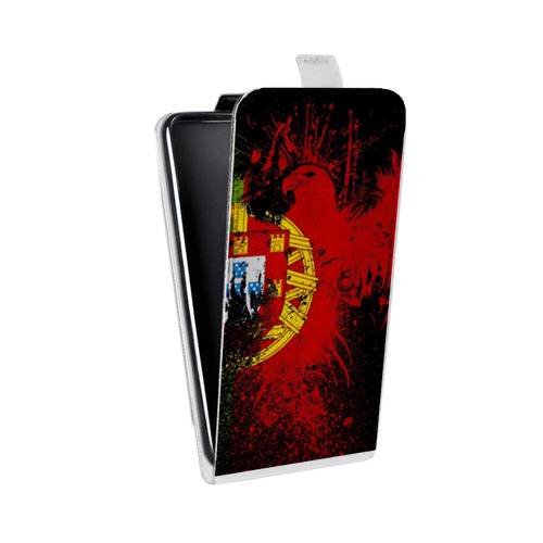 Дизайнерский вертикальный чехол-книжка для Microsoft Lumia 950 Флаг Португалии